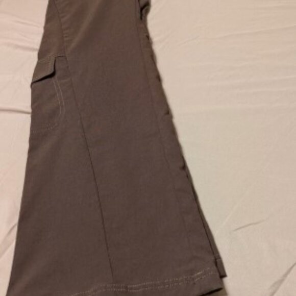 Athletha Adventure Pants Womens 30 x 32 Brown Multiple Pockets Boot Cut - EUC - Picture 15 of 16